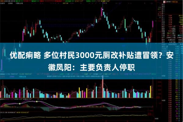 优配痢略 多位村民3000元厕改补贴遭冒领？安徽凤阳：主要负责人停职