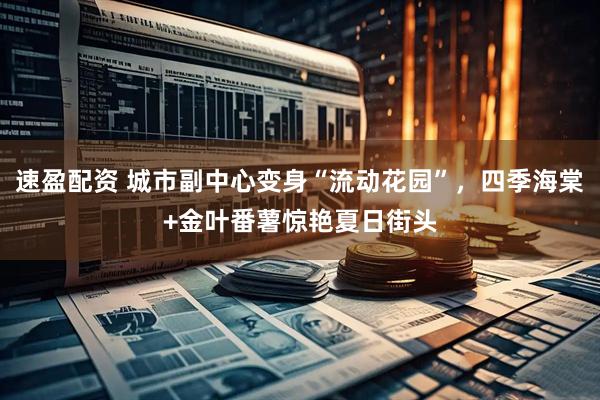 速盈配资 城市副中心变身“流动花园”，四季海棠+金叶番薯惊艳夏日街头