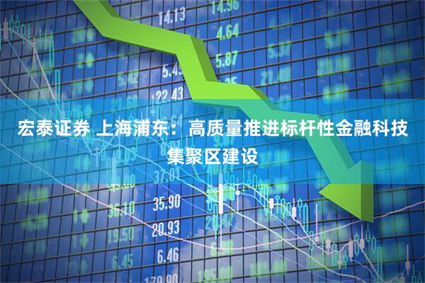 宏泰证券 上海浦东：高质量推进标杆性金融科技集聚区建设