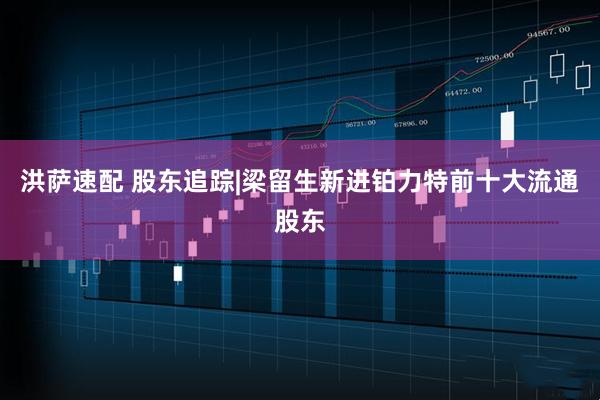 洪萨速配 股东追踪|梁留生新进铂力特前十大流通股东