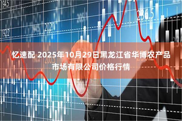 忆速配 2025年10月29日黑龙江省华博农产品市场有限公司价格行情